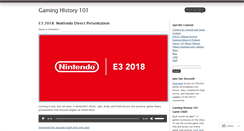 Desktop Screenshot of gaminghistory101.com