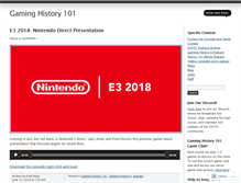 Tablet Screenshot of gaminghistory101.com